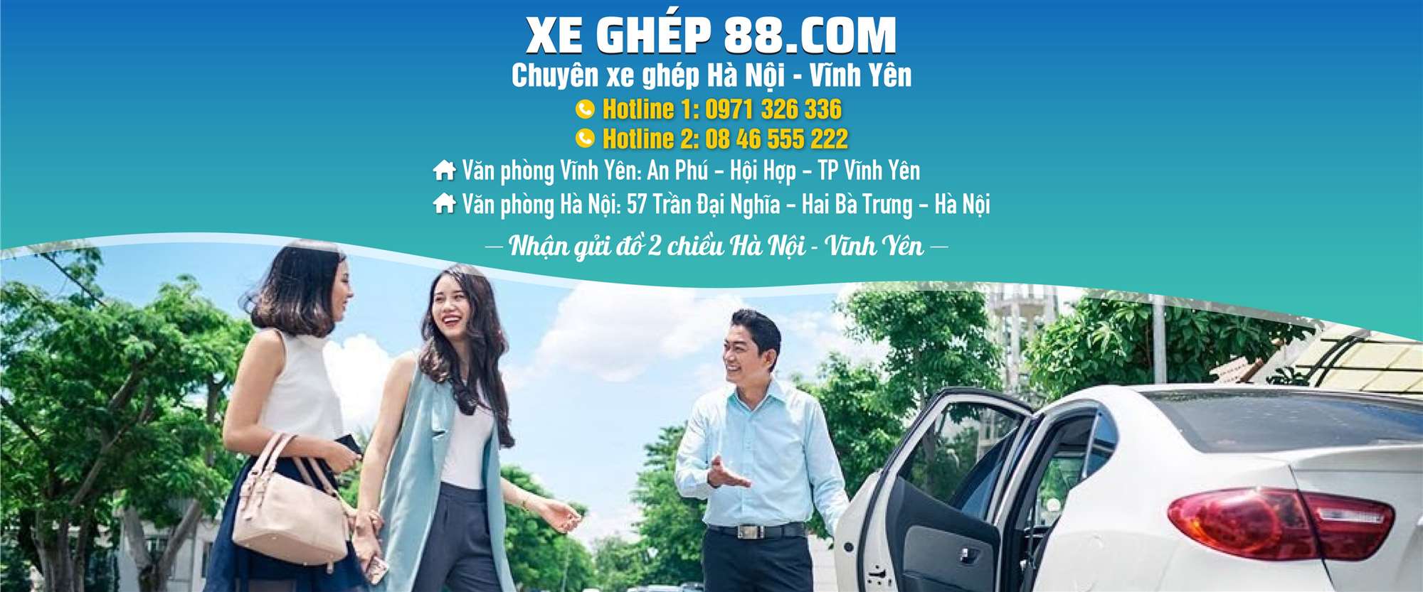 Tổng đài xe ghép chuyên tuyến Vĩnh Yên- Hà Nội giá rẻ, đưa đón tại nhà
