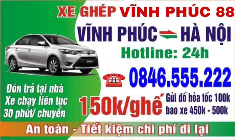 limousine vĩnh phúc hà nội